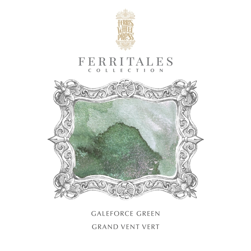 ⭐*NIB!* FerriTales | Galeforce Green 85ml Fountain Pen Ink by Ferris Wheel Press - Picture 2 of 5